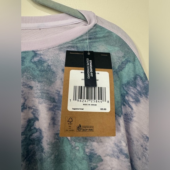 The North Face Print Dawndream Women’s Long Sleeve Atheletic Shirt plus 3X - Picture 10 of 16